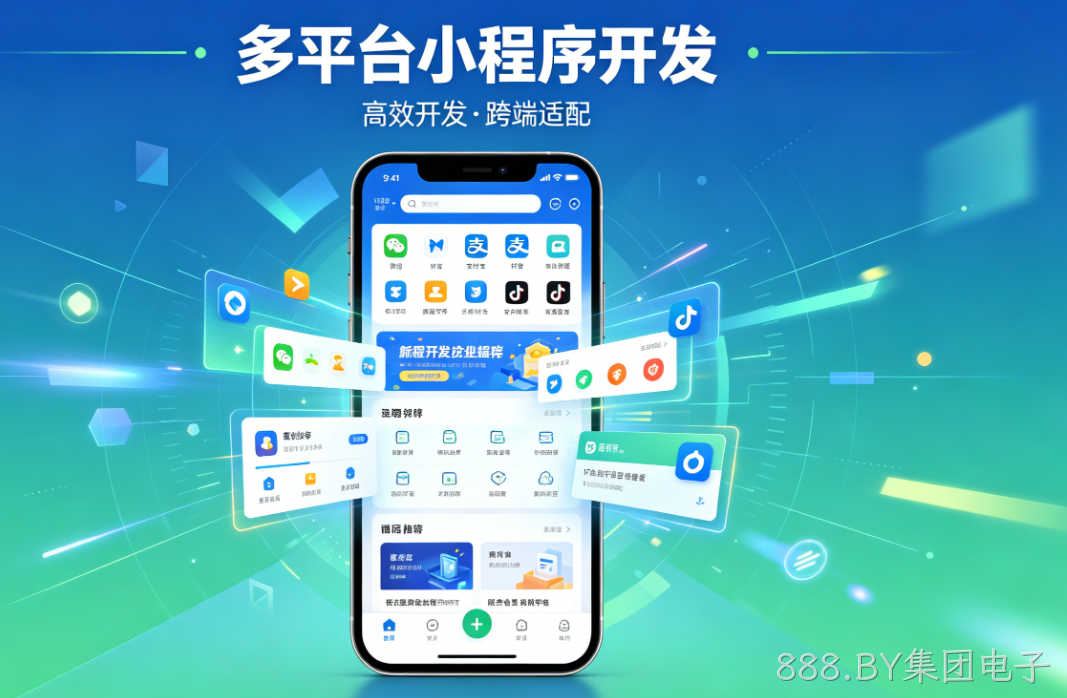 小程序开发选对服务商！888.BY集团电子多平台定制，帮企业抓住私域红利